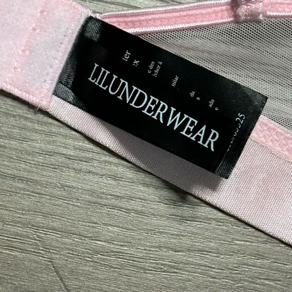 Lilunderwear Sheer Pink Unlined Balconet Bra Size 34DD‎ - Picture 7 of 8